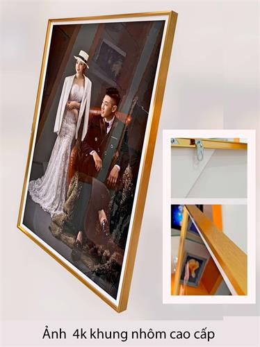 Ảnh 4k khung nhôm cao cấp